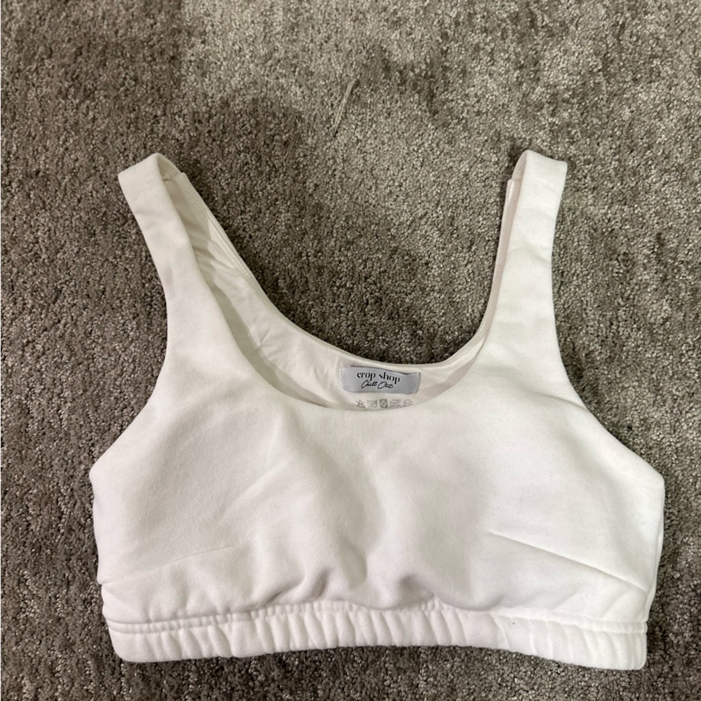 White Sports Bra
